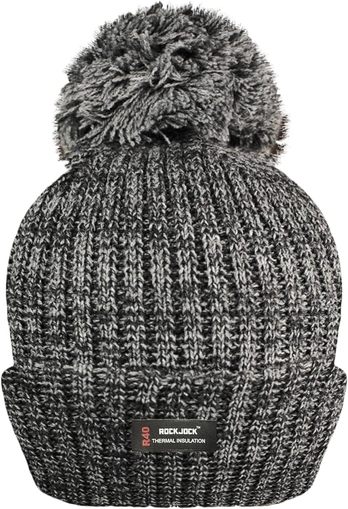 Rockjock Thermal Lined Bobble Hat