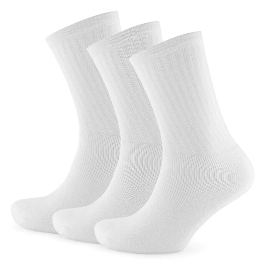 Tom Franks Junior Cotton Sports Socks - White
